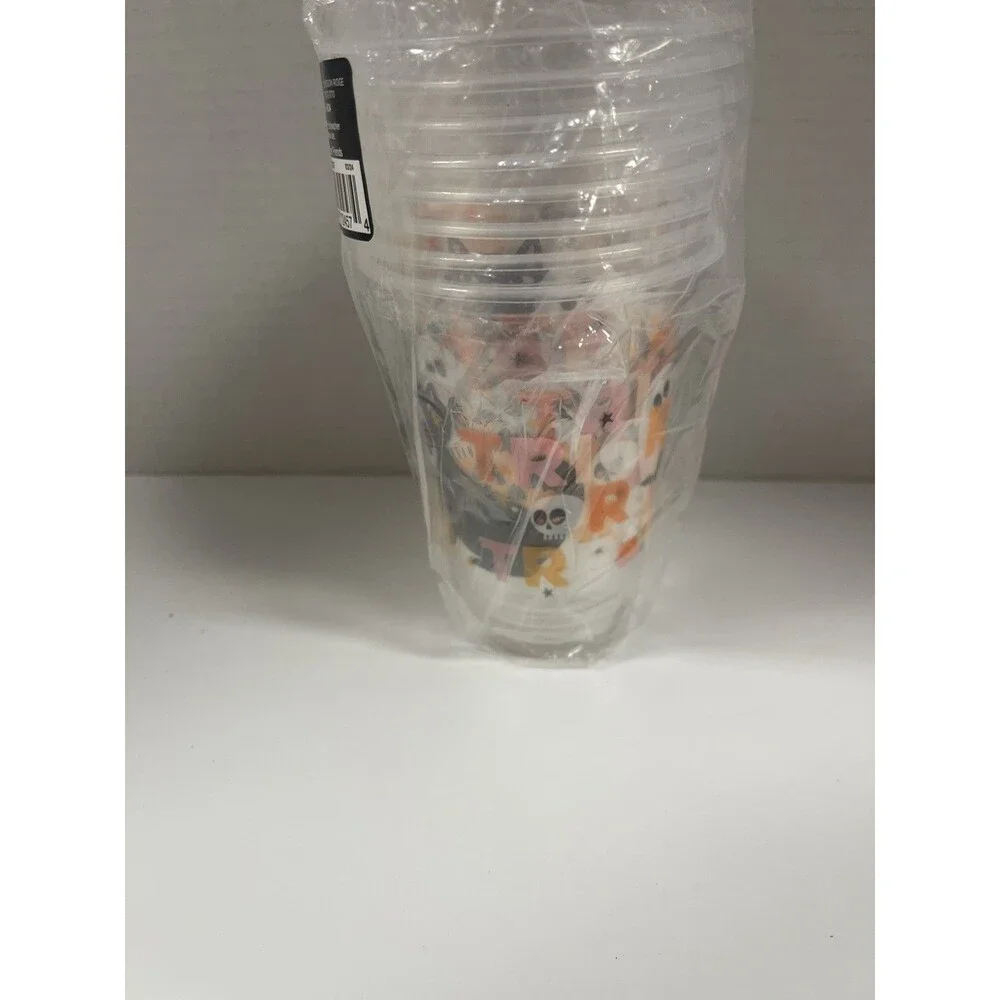Halloween party supplies Plates, Cups, Napkins And decorations Party Of 8 #314